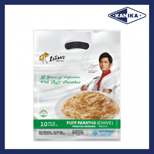 LIANG PUFF PARATHA (CHIVES) 10PCS (90Gx10PCx8PKT) LIANG PUFF PARATHA (CHIVES) 10PCS (90Gx10PCx8PKT)
